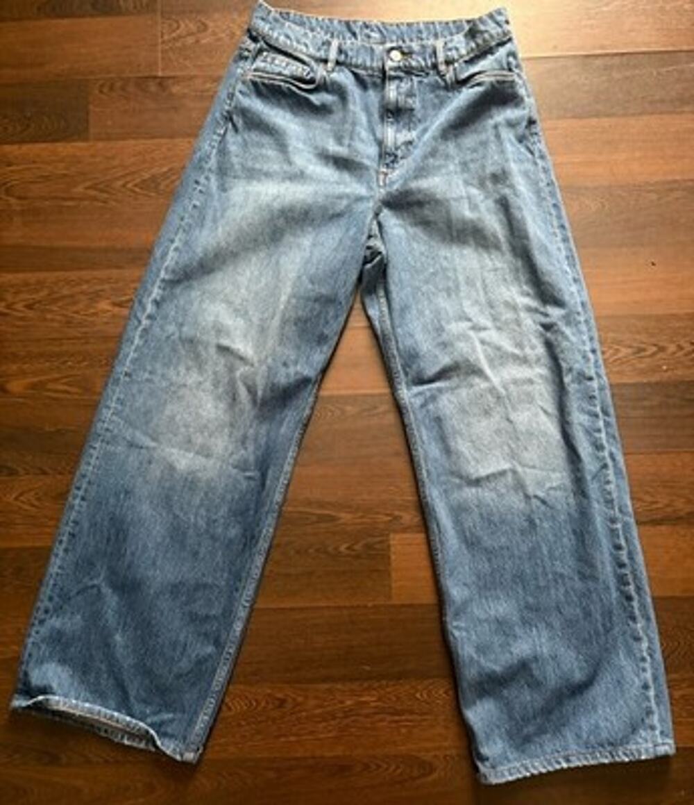 Rare Bouguessa Type 02 High-Rise Wide-Leg Jeans Size 30 XL